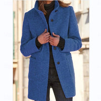 Sophia | Elegant Tailored Stand-Collar Trench Coat for Everyday Sophistication