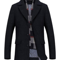 Nathan | Warm and Sophisticated Wool-Blend Trench Coat