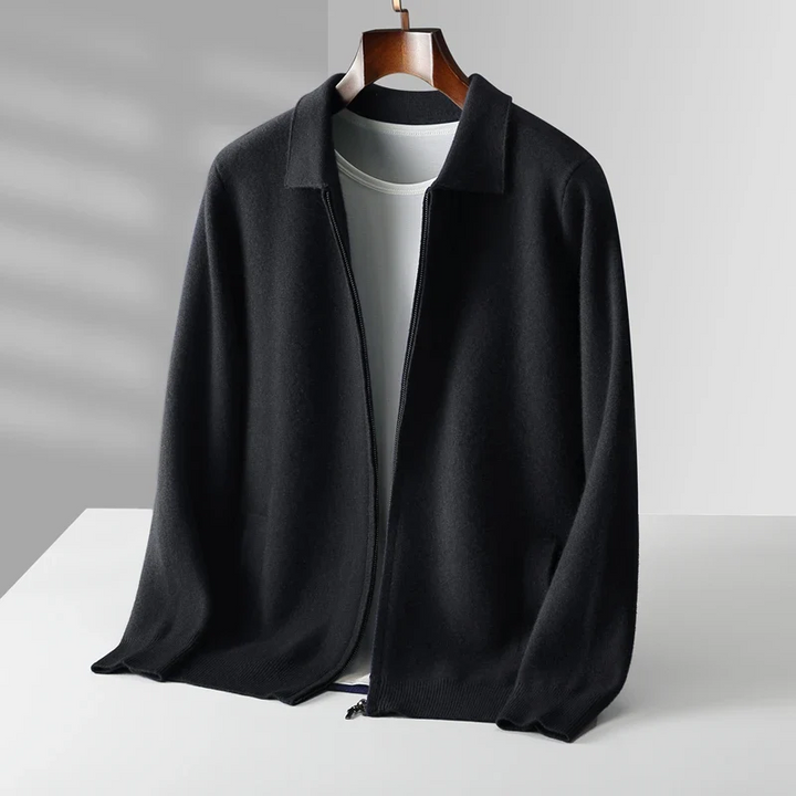 Victor | Cardigan in maglia moderno e confortevole con cerniera integrale