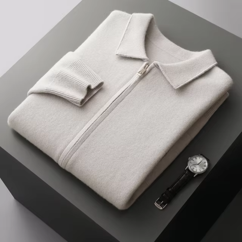 Victor | Cardigan in maglia moderno e confortevole con cerniera integrale