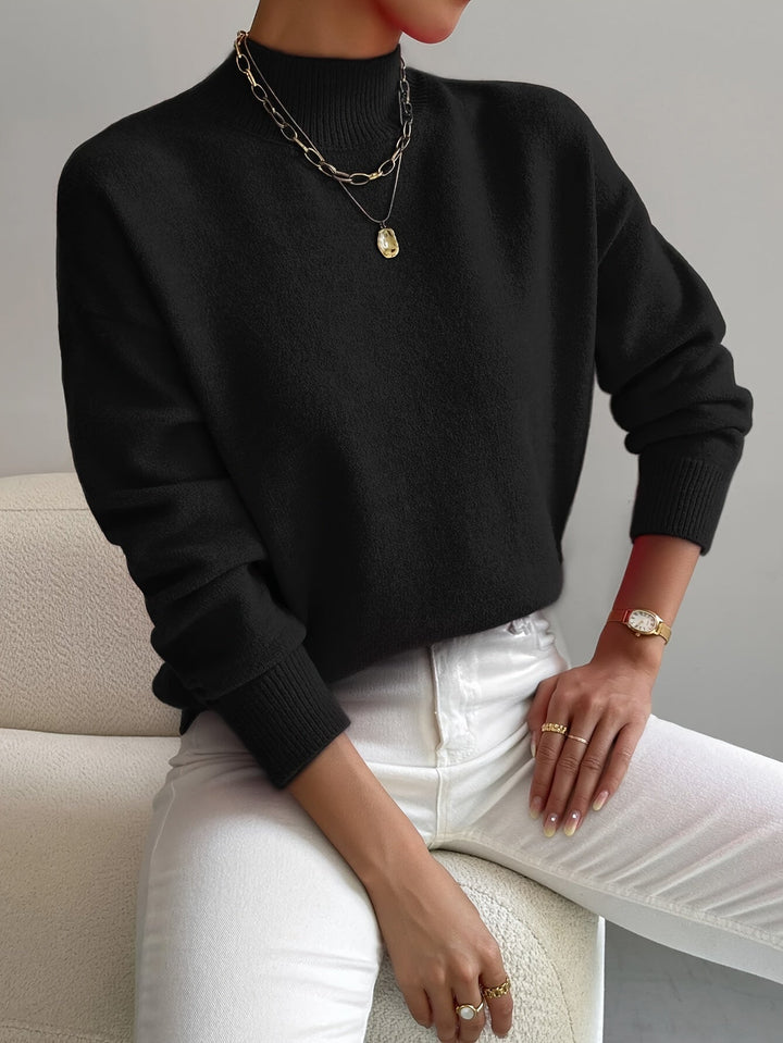 Elena | Eleganter und bequemer Rollkragenpullover aus Strick
