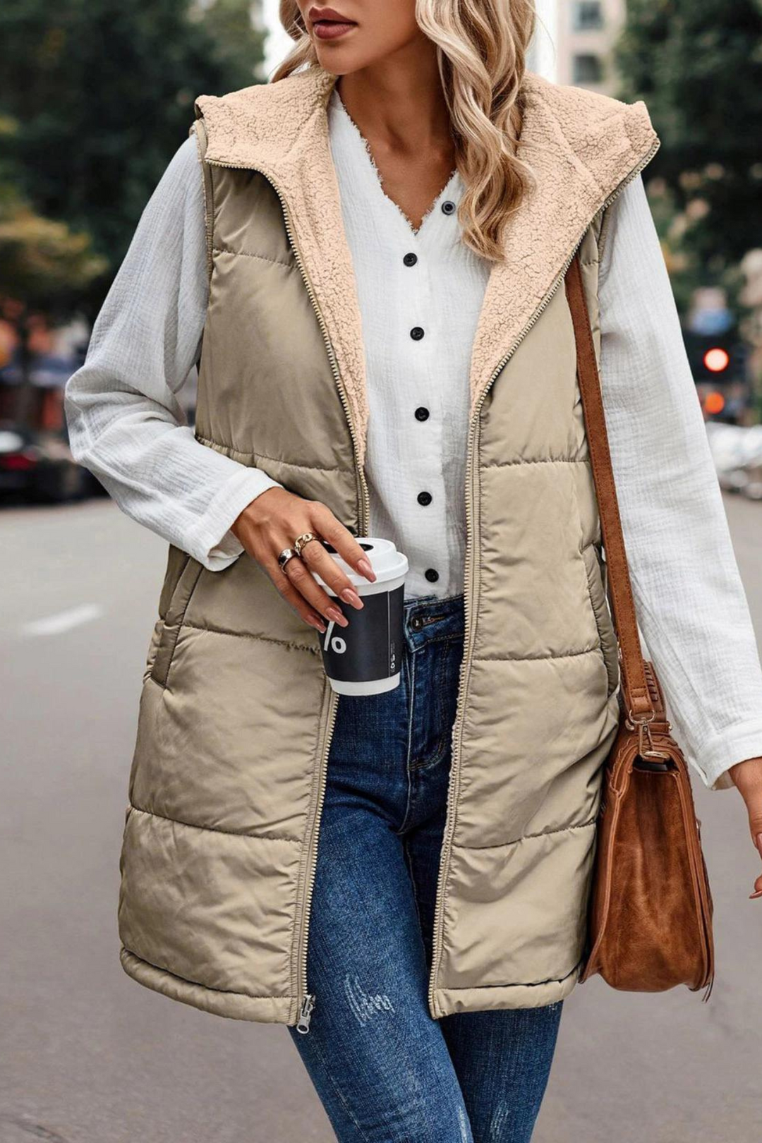 Julia | Gilet da donna moderno e confortevole con cappuccio