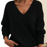 Lisa | Maglione raffinato ed elegante in misto cashmere con scollo a V