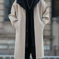 Amelia | Refined Hooded Longline Trench Coat