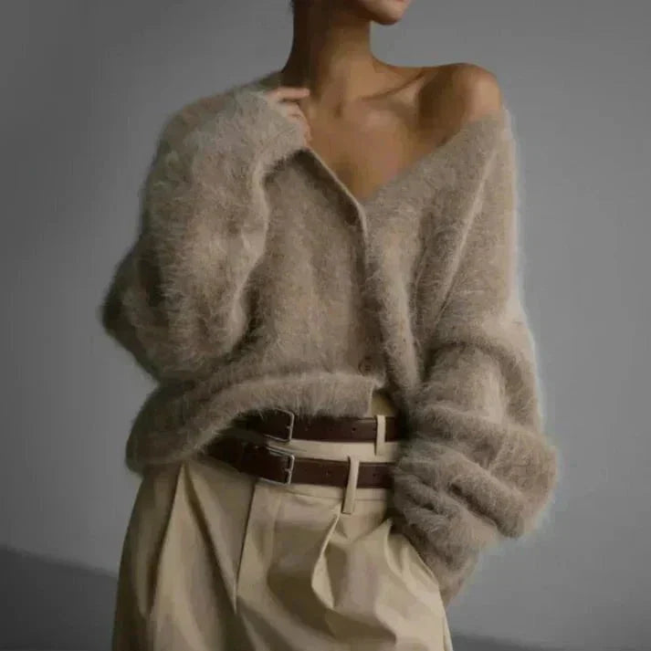 Emily | Cardigan in maglia morbido ed elegante con scollo a V