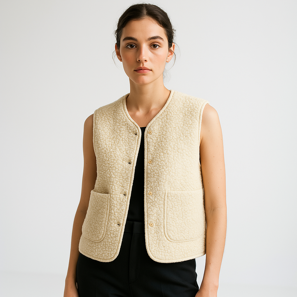 Aurora | Cozy And Stylish Faux Shearling Sleeveless Vest
