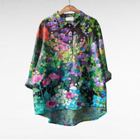 Stella | Chemisier élégant et polyvalent à manches longues à motif floral