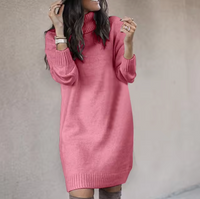 Camille | Robe-pull élégante et confortable à col montant