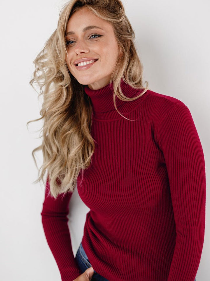 Jade | Classic Turtleneck Sweater – Versatile Cotton Style for Women