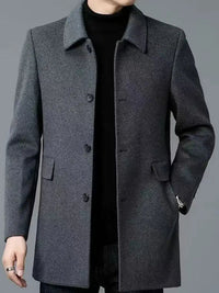 Julian | Refined and Timeless Wool-Blend Trench Coat