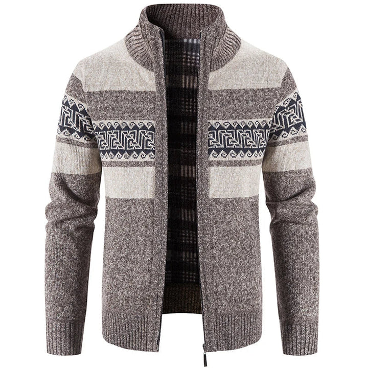 Lucas | Stylish Stand Collar Knit Sweater Jacket