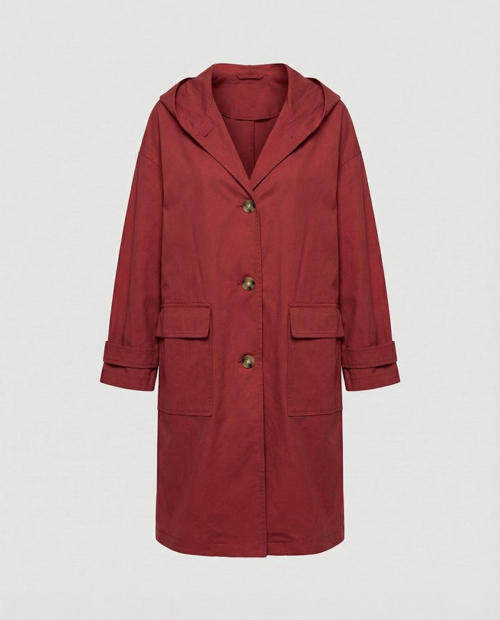 Claire | Trench impermeabile con cappuccio, elegante e casual