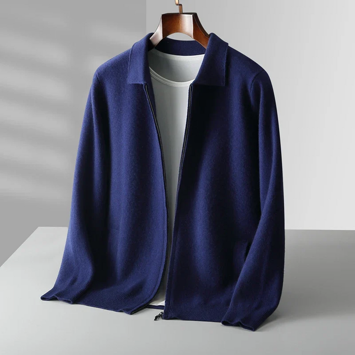 Victor | Cardigan in maglia moderno e confortevole con cerniera integrale