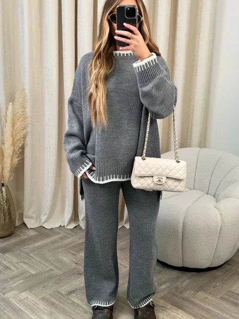 Stella | Completo due pezzi da donna in maglia caldo e alla moda