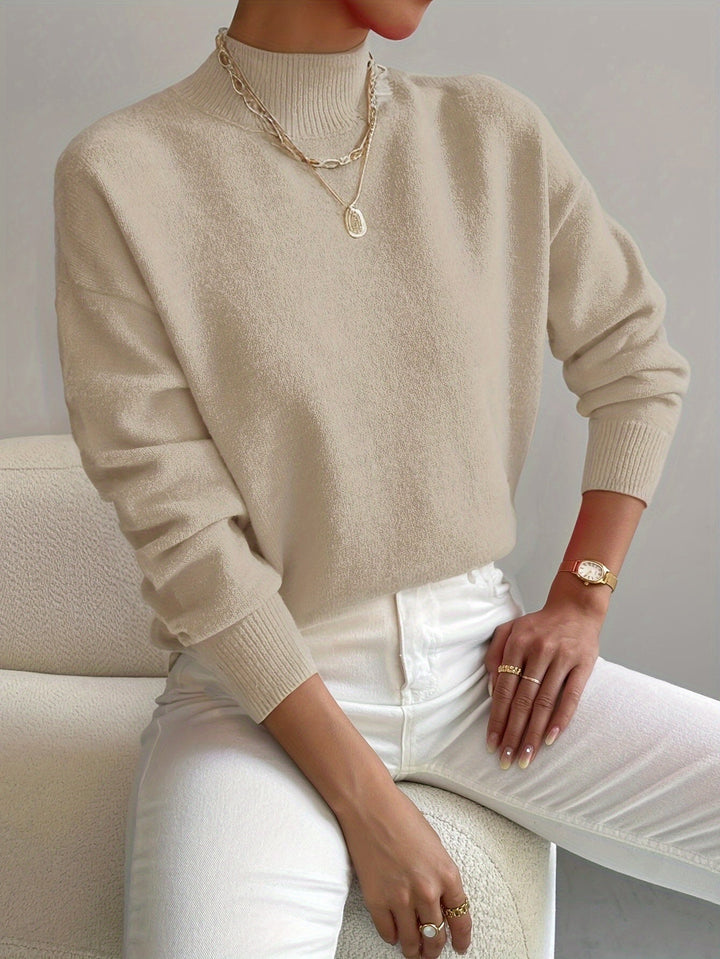 Elena | Eleganter und bequemer Rollkragenpullover aus Strick