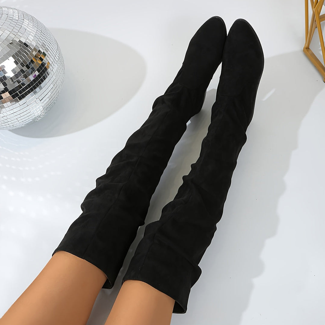 Marlena | Schicke und vielseitige kniehohe Slouchy-Stiefel