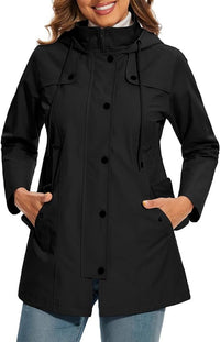Martina | Bequeme und elegante wasserdichte Jacke mit Kapuze