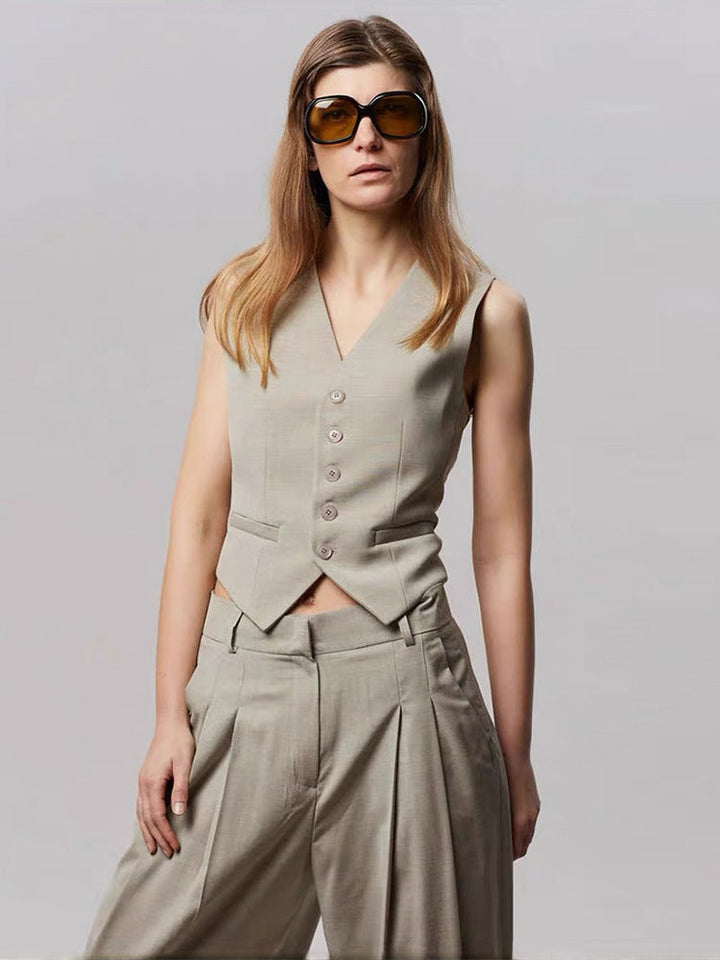 Clara | Gilet tailleur chic et sophistiqué pour femme