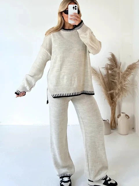 Stella | Completo due pezzi da donna in maglia caldo e alla moda