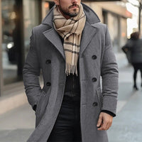 William | Stilvoller zweireihiger Woll-Trenchcoat