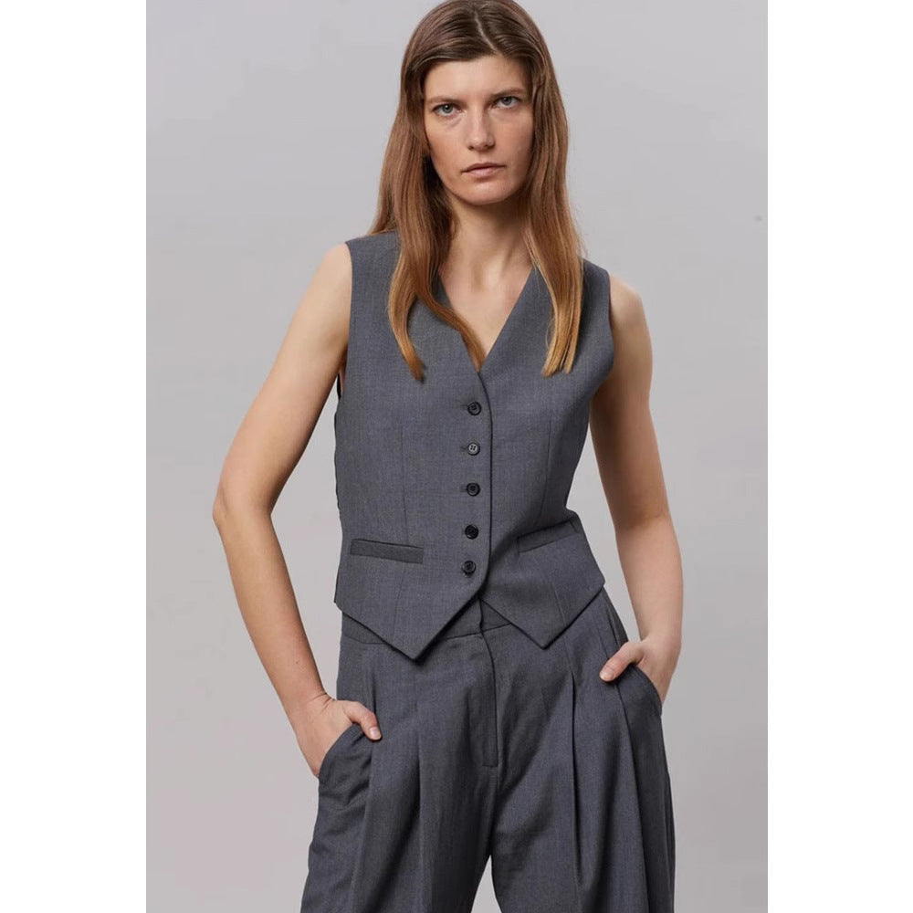 Clara | Gilet tailleur chic et sophistiqué pour femme