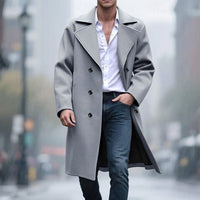 Christian | Timeless Tailored Double-Breasted Long Trench Coat
