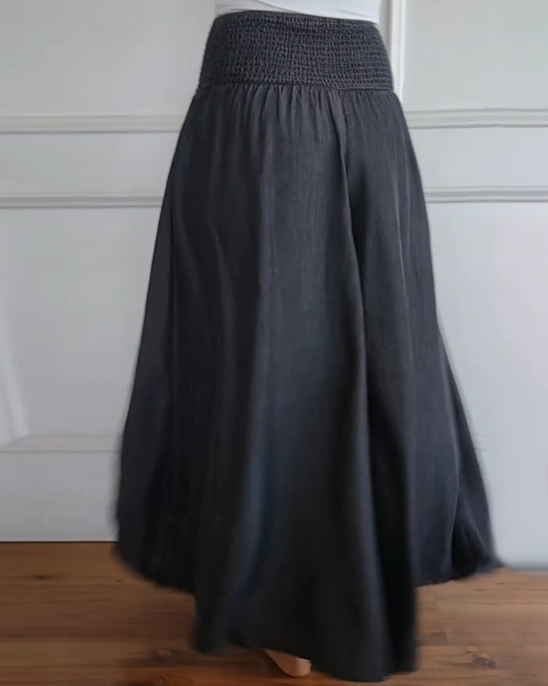 Sienna | Classic And Breathable Cotton Wide Leg Pants