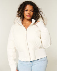Avery | Warm And Elegant Quilted Cropped Winter Jacket
