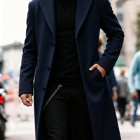 Oscar | Trench elegante e versatile in misto lana, lungo