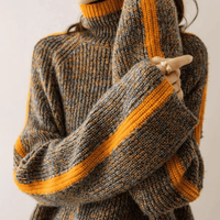 Camille | Maglione in cashmere lussuoso e distintivo con inserti patchwork