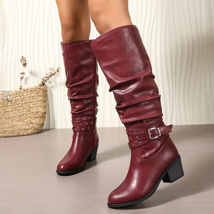 Julia | Bottes hautes au genou chic et confortables à tige souple