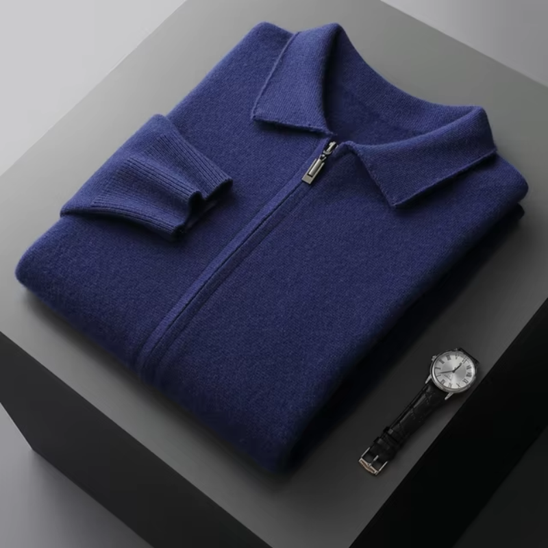 Victor | Cardigan in maglia moderno e confortevole con cerniera integrale