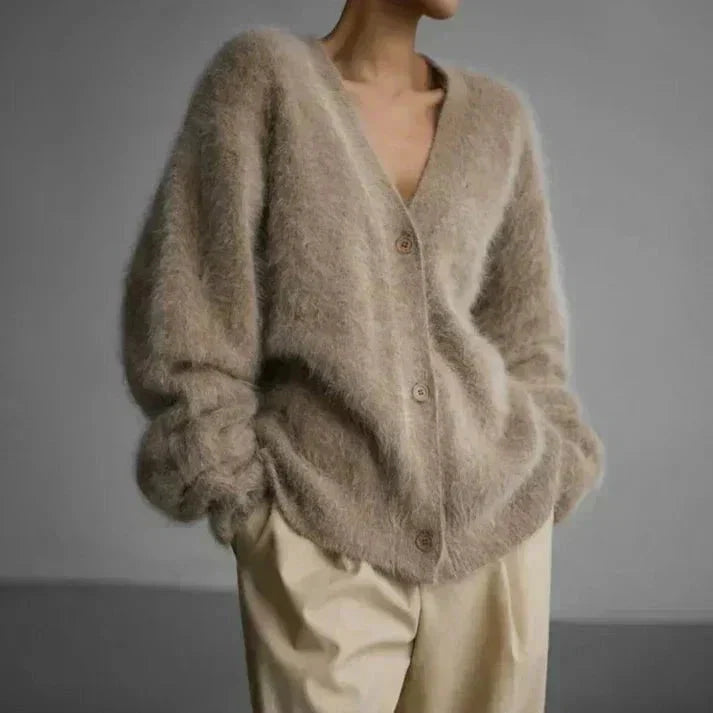 Emily | Cardigan in maglia morbido ed elegante con scollo a V