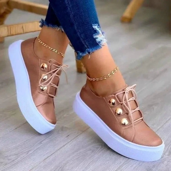 Maya | Stylish Orthopedic Studded Platform Sneakers