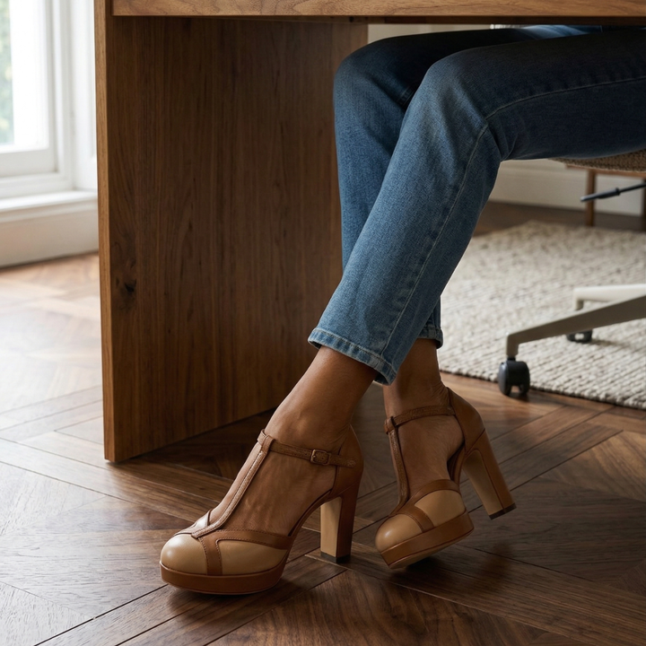 Nadia | Close Toe Heels – Sophisticated Retro Style for Women