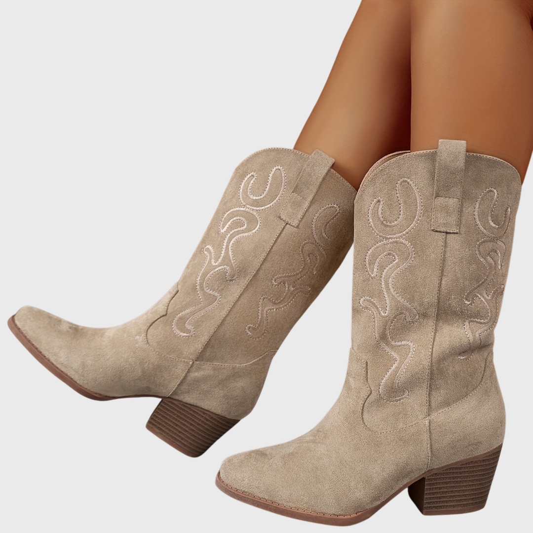 Aurelia | Bottes de cowboy à tige large, confortables et élégantes