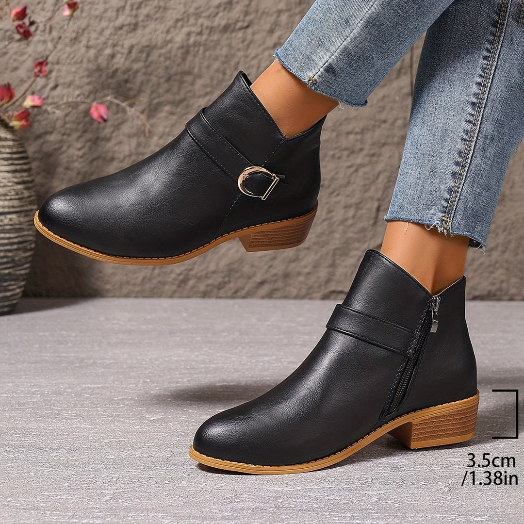 Eliana | Bottines Chelsea élégantes à bride à boucle