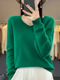 Stella | Eleganter und luxuriöser Kaschmirpullover mit V-Ausschnitt