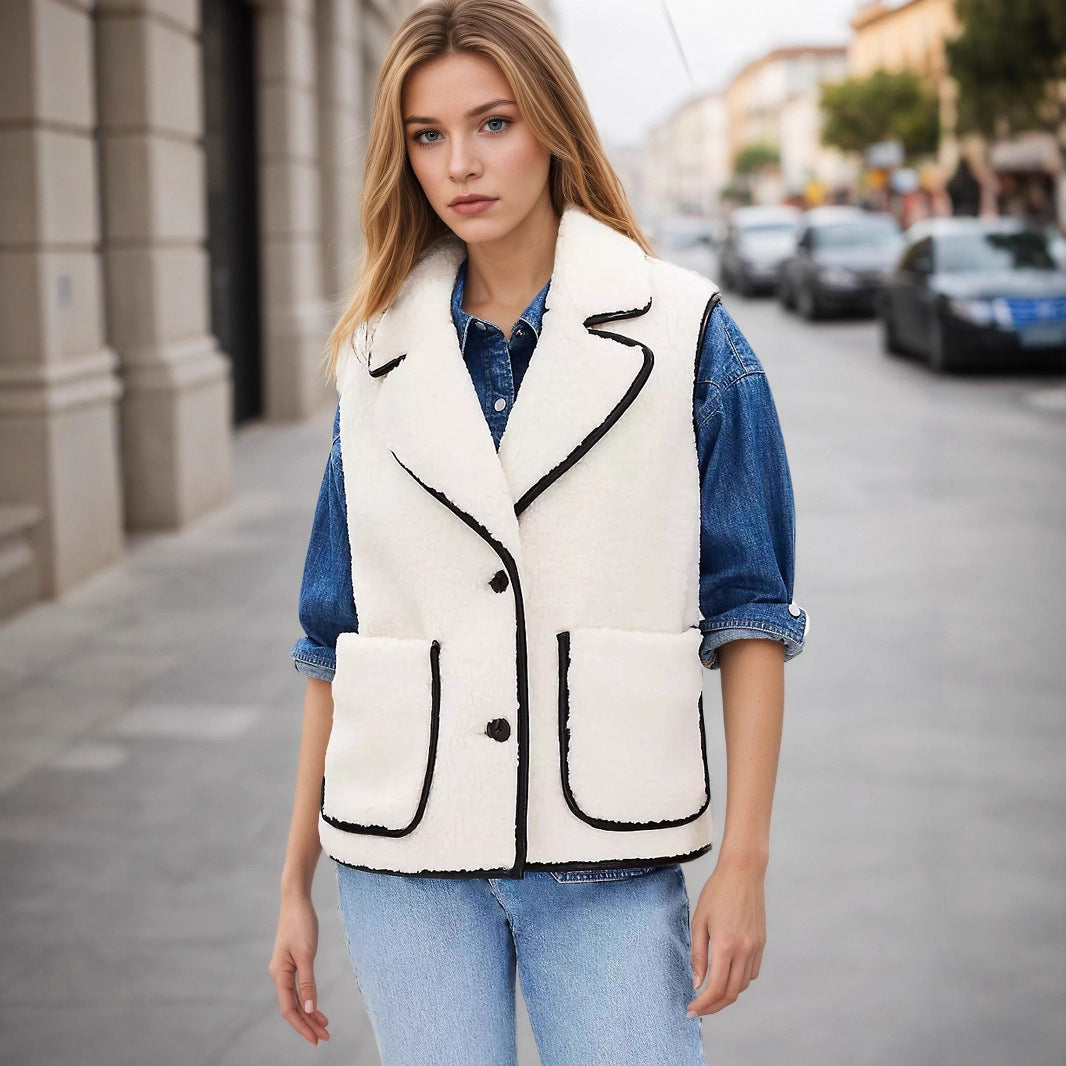 Emma | Gilet utility in bouclé elegante e confortevole