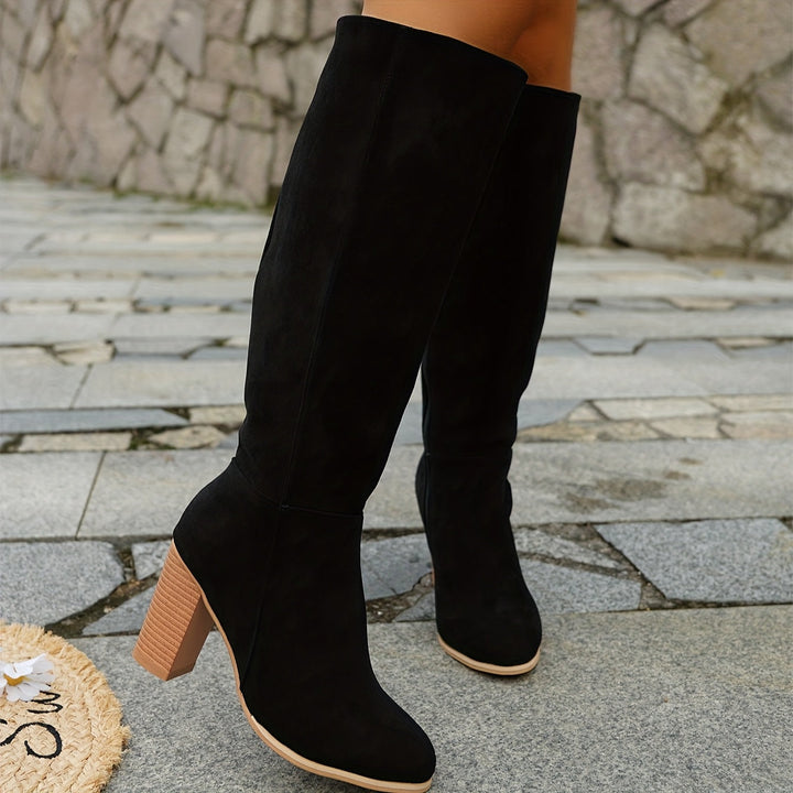 Isabella | Bequeme Western-Cowboystiefel mit weiter Wade bis zum Knie