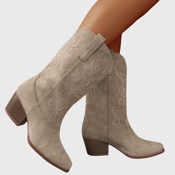 Aurelia | Bottes de cowboy à tige large, confortables et élégantes