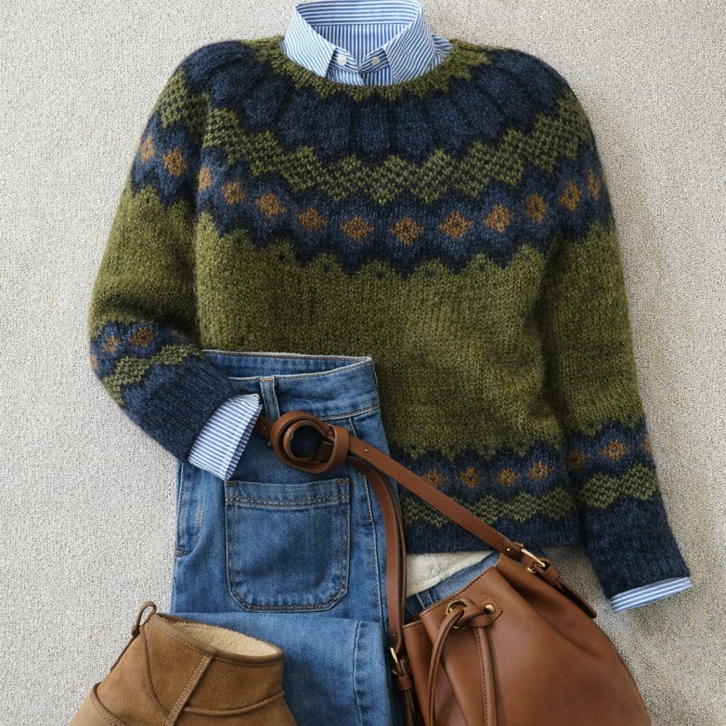 Amelie | Knitted Sweater – Classic Nordic Style for Women
