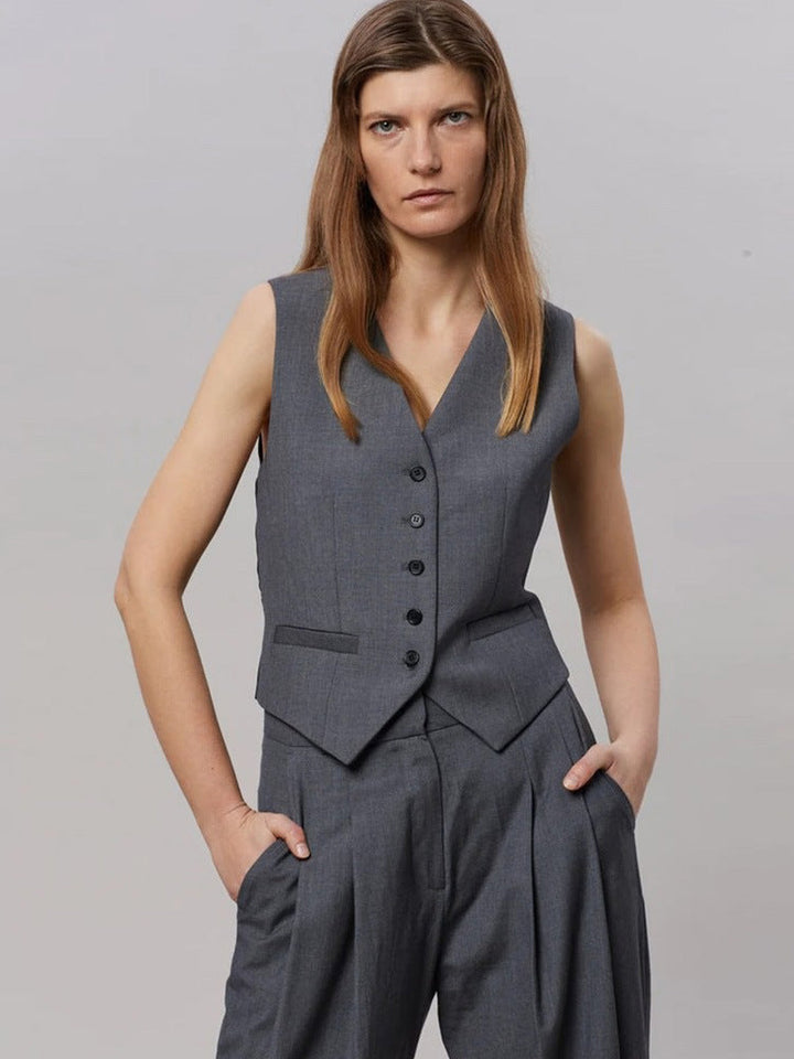 Clara | Gilet tailleur chic et sophistiqué pour femme