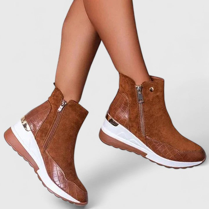 Amelia | Elegant Orthopedic Wedge Boots 5