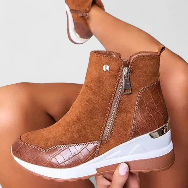 Amelia | Elegant Orthopedic Wedge Boots 6