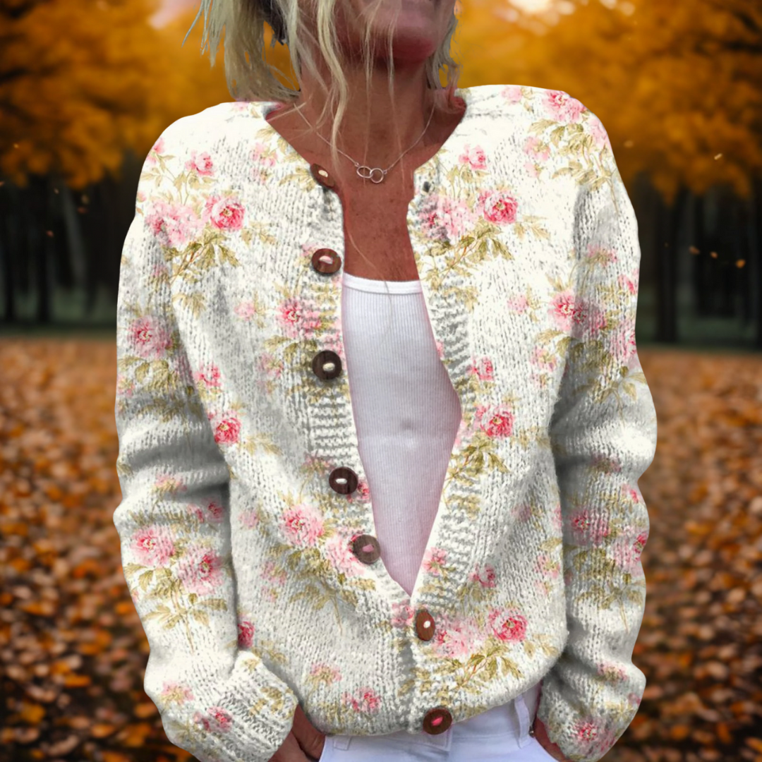 Jessie | Flower Art Cardigan 0