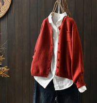 Amelia | Eleganter und kuscheliger Oversize-Strick-Cardigan