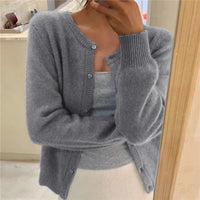 Olivia | Cardigan elegante e morbido in maglia con bottoni sul davanti