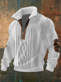 Elias | Warm And Refined Men's High Collar Sweater