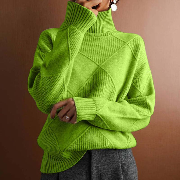 Greta | Turtleneck Sweater – Casual Knit Design for Women